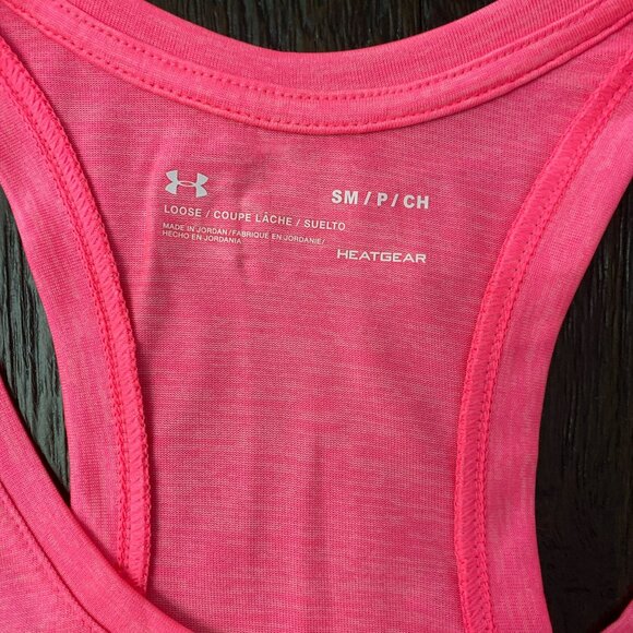 Hot Pink Under Armour Racerback Tank Size Small - Picture 2 of 3